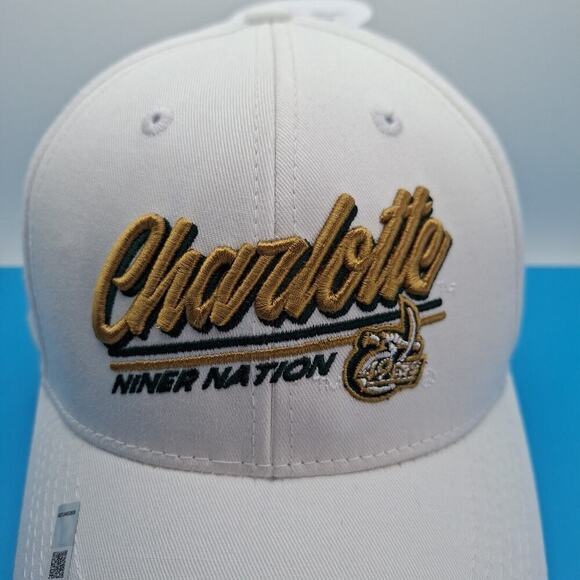 Unc Charlotte 49ers Adjustable Snapback Hat Cap White NCAA - Picture 2 of 7